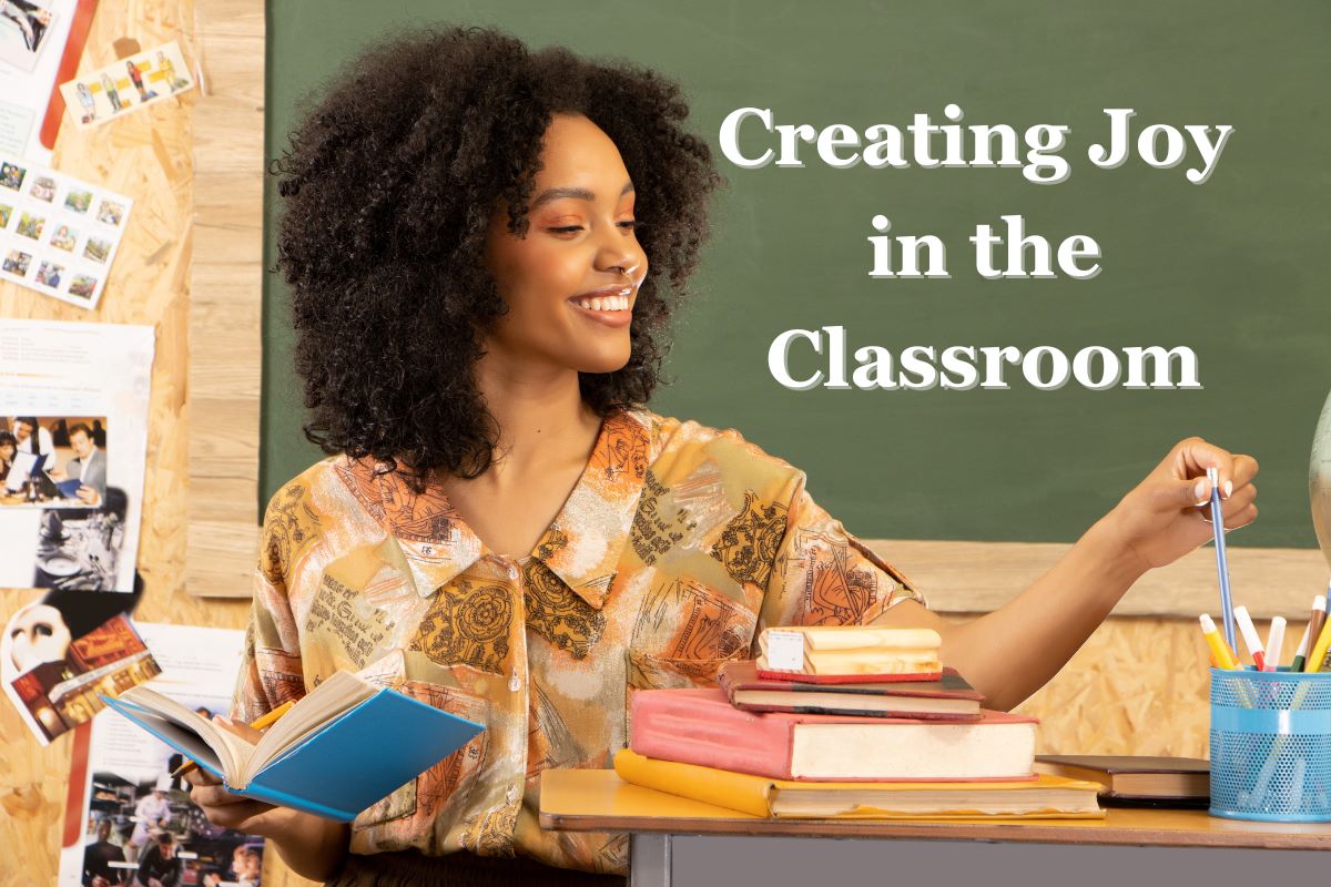 Female teacher at the chalkboard