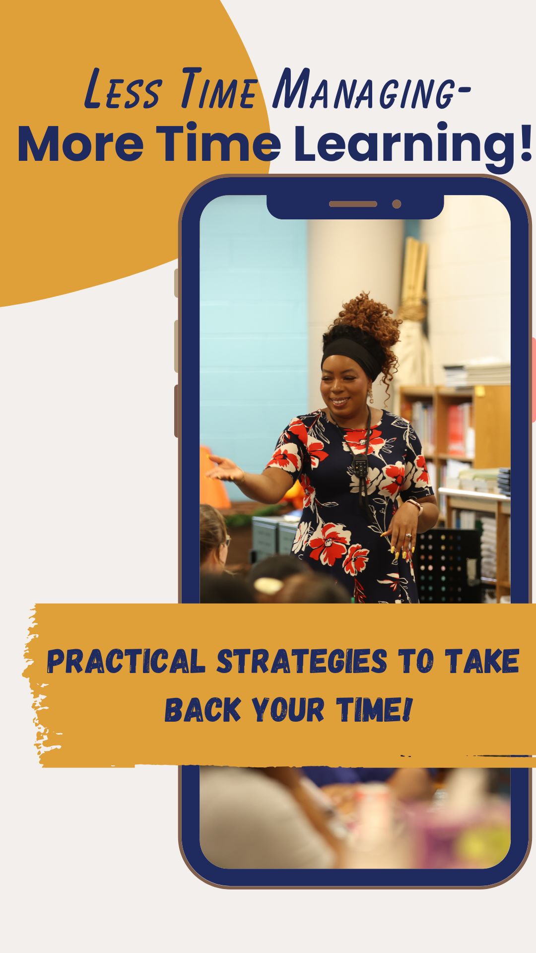 Blog cover photo: Less Time Managing- More Time Learning