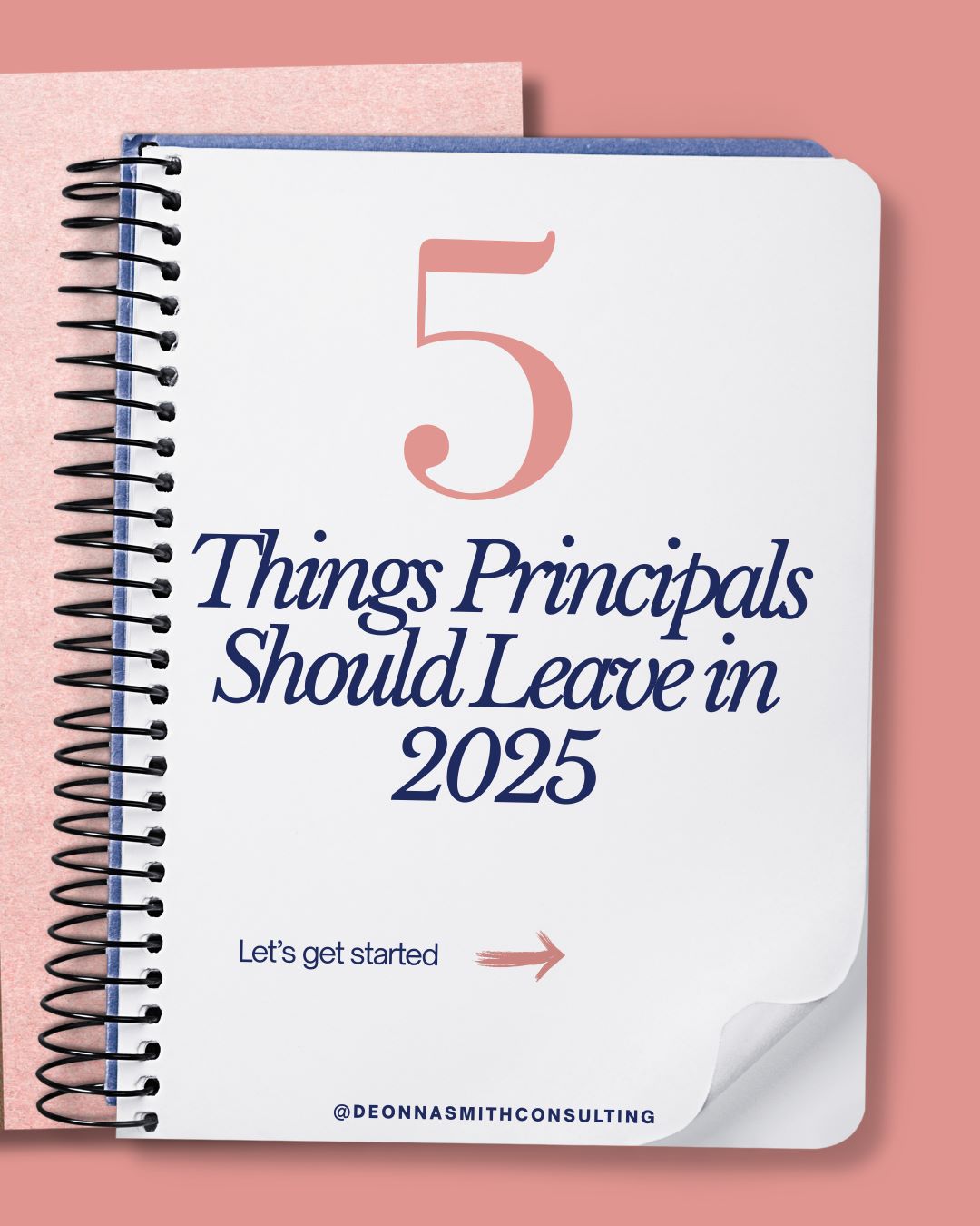 Notebook cover for principals